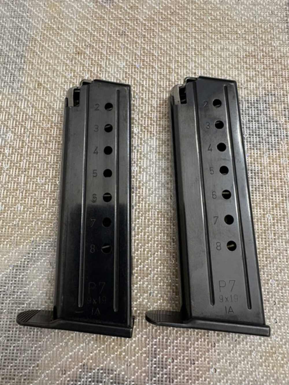 H&K HK P7 PSP 8 round magazine – IA Date Code – 9mm Heckler & Koch-img-1