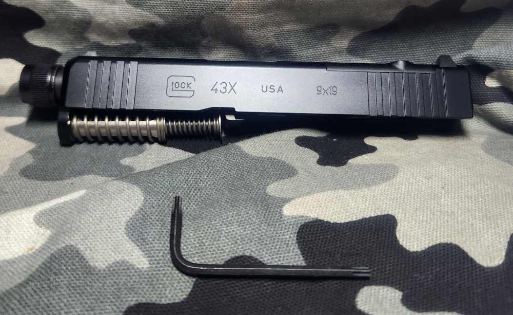 Glock G43X MOS 9MM OEM slide 43X OPTIC Ready OEM Threaded Barrel   New-img-2