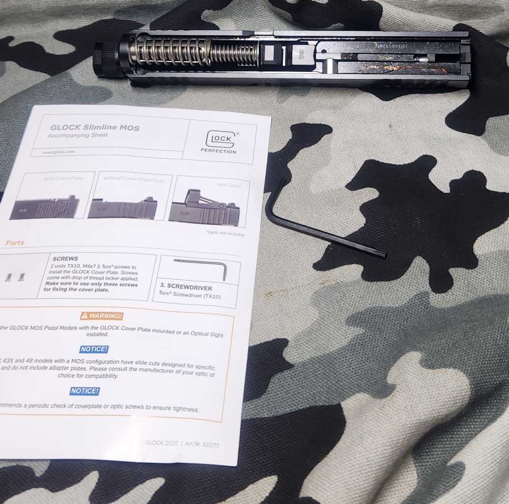 Glock G43X MOS 9MM OEM slide 43X OPTIC Ready OEM Threaded Barrel   New-img-5