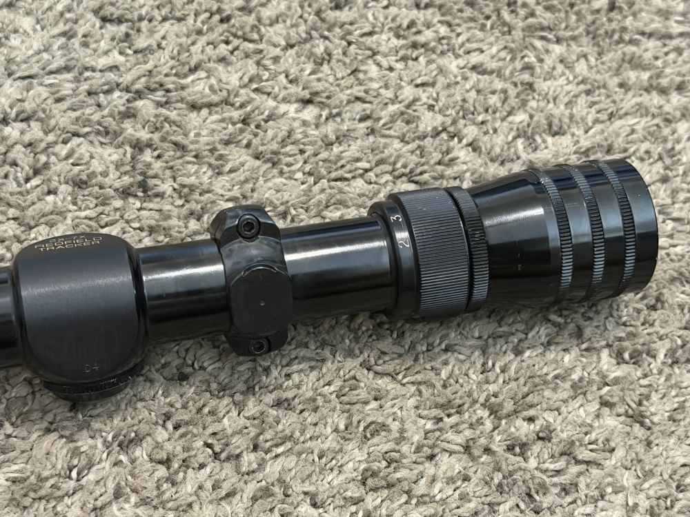 Redfield Tracker 2x-7x gloss riflescope rare 1” tube duplex vintage-img-3