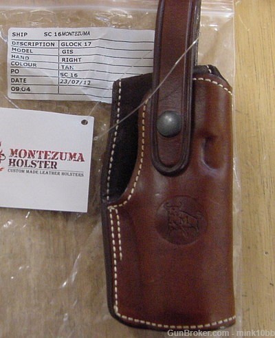 Montezuma Field Holster Glock 17 Tan  -img-0