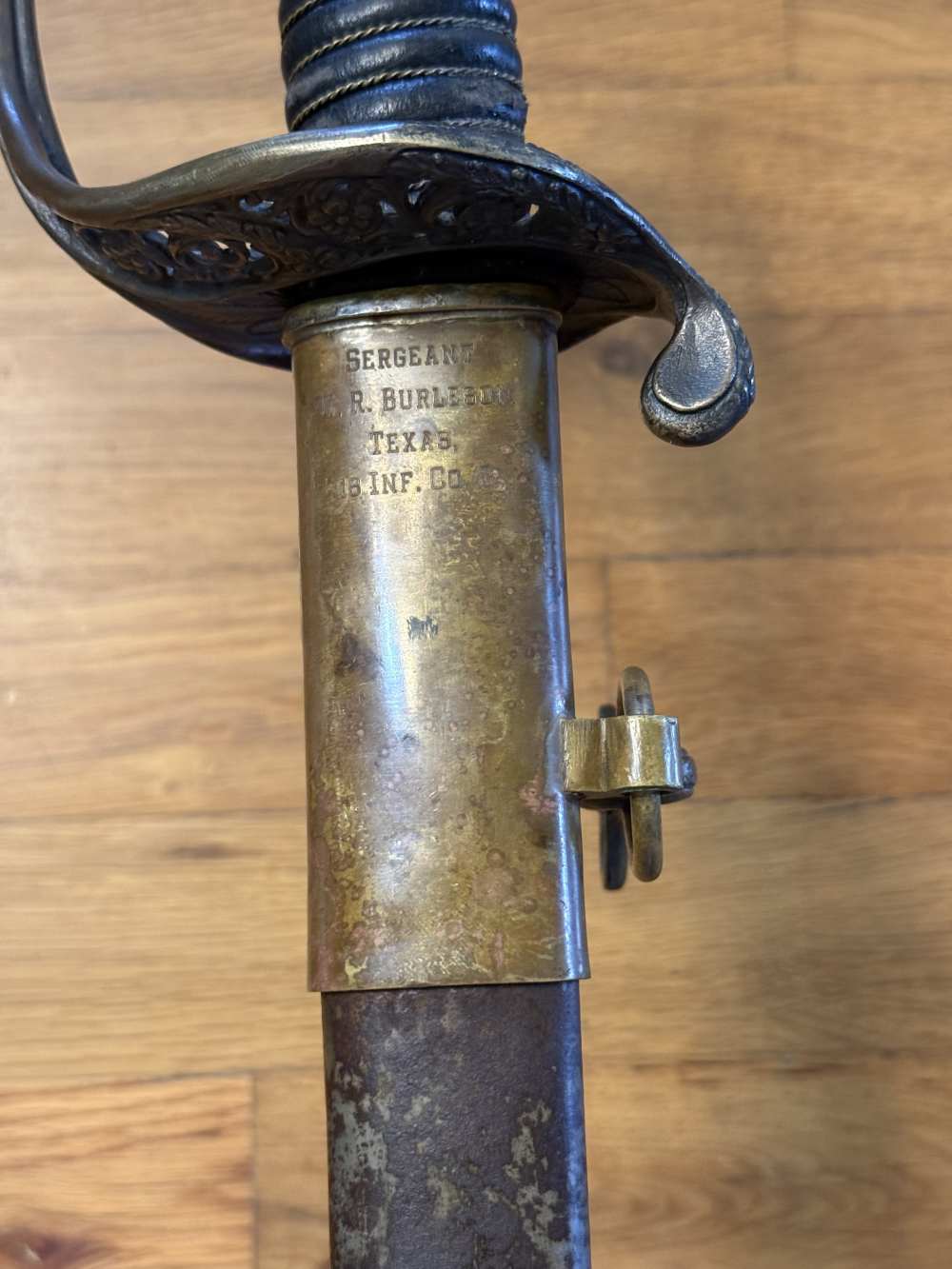 18th TEXAS CO. G. CONFEDERATE CS SWORD.-img-1
