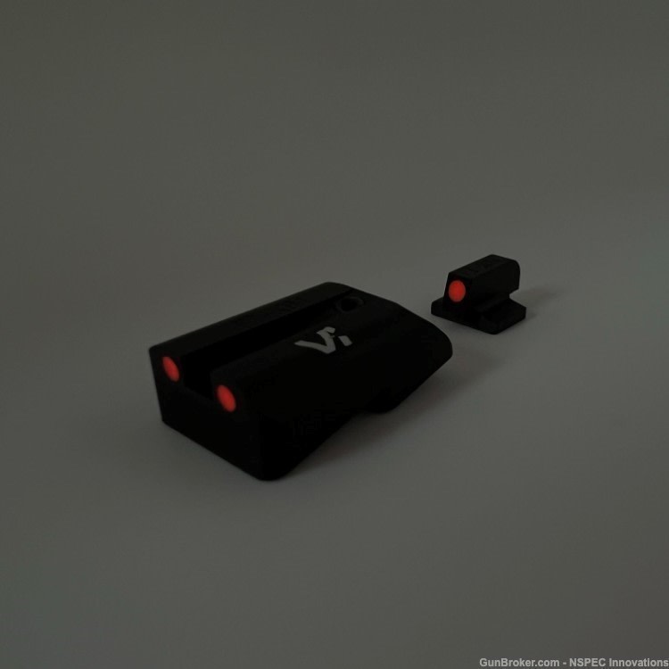 VI Steel 1911 Night Sights Novak Front Sight Rear-img-3