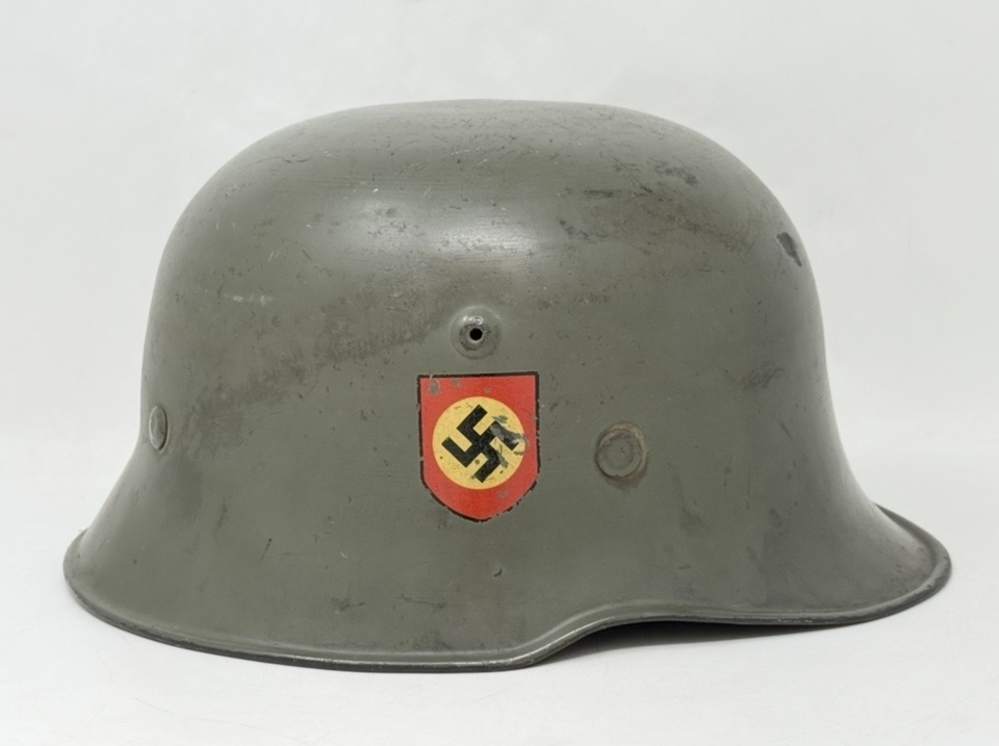 WW2 German M34 Double Decal Police HELMET SD SS WWII -img-5
