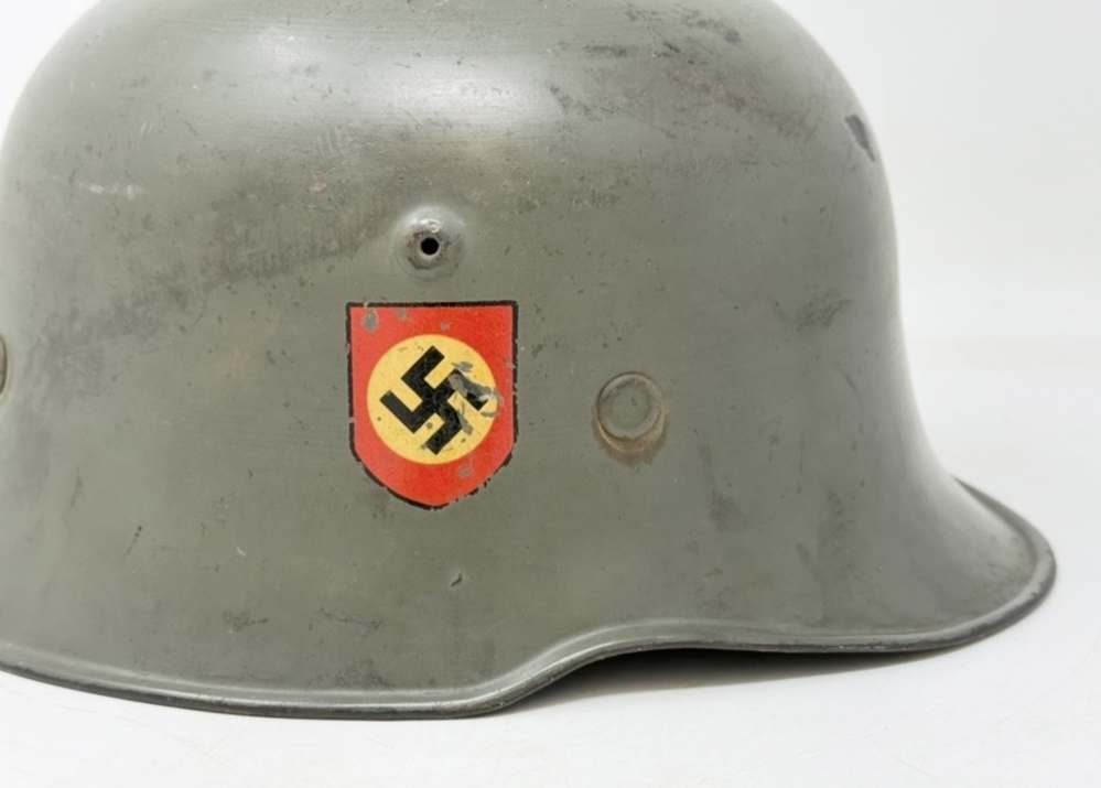 WW2 German M34 Double Decal Police HELMET SD SS WWII -img-11