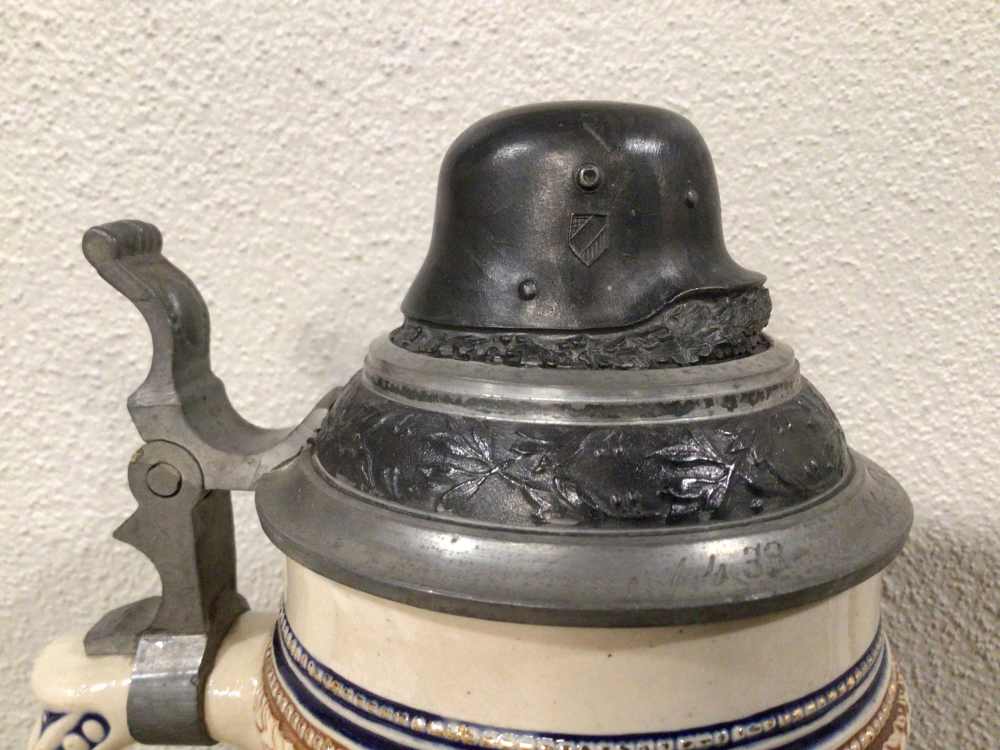 Original 1938 WWII German Jager Stein Named To A Sergeant— MINT-img-11