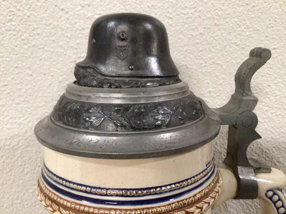 Original 1938 WWII German Jager Stein Named To A Sergeant— MINT-img-10