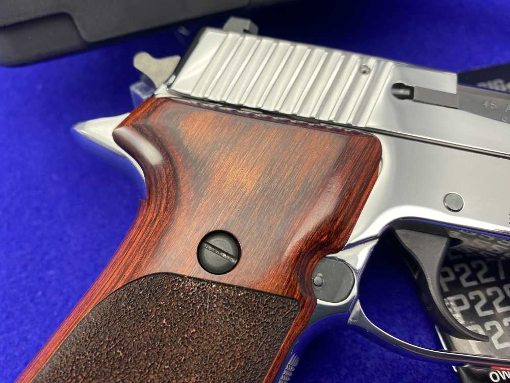 ULTIMATE BRIGHT STAINLESS Sig Sauer P220 ELITE 45ACP w/ Orig Box & 2 Mags-img-16
