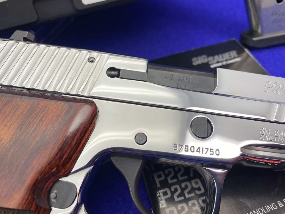 ULTIMATE BRIGHT STAINLESS Sig Sauer P220 ELITE 45ACP w/ Orig Box & 2 Mags-img-18