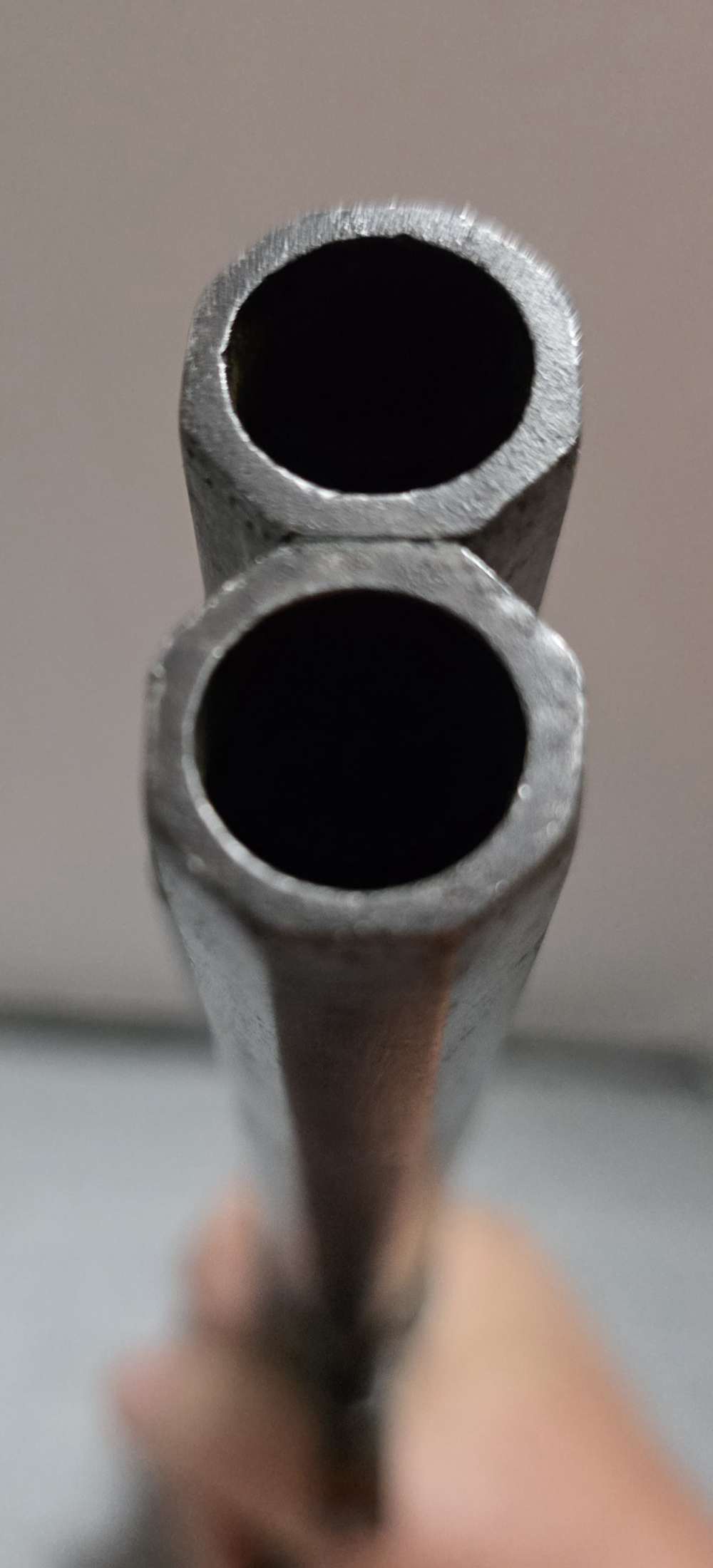 Antique Rotating Double Barrel Black Powder Pistol -img-26