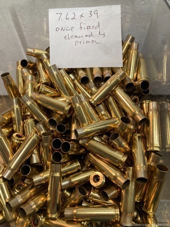 7.62x39 once fired brass 400 count-img-0