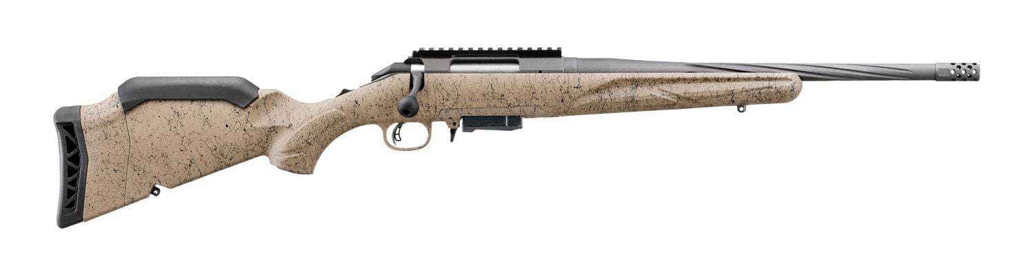 Ruger American Gen II Ranch Rifle 450 Bushmaster 16.4 Threaded Barrel Gray -img-0