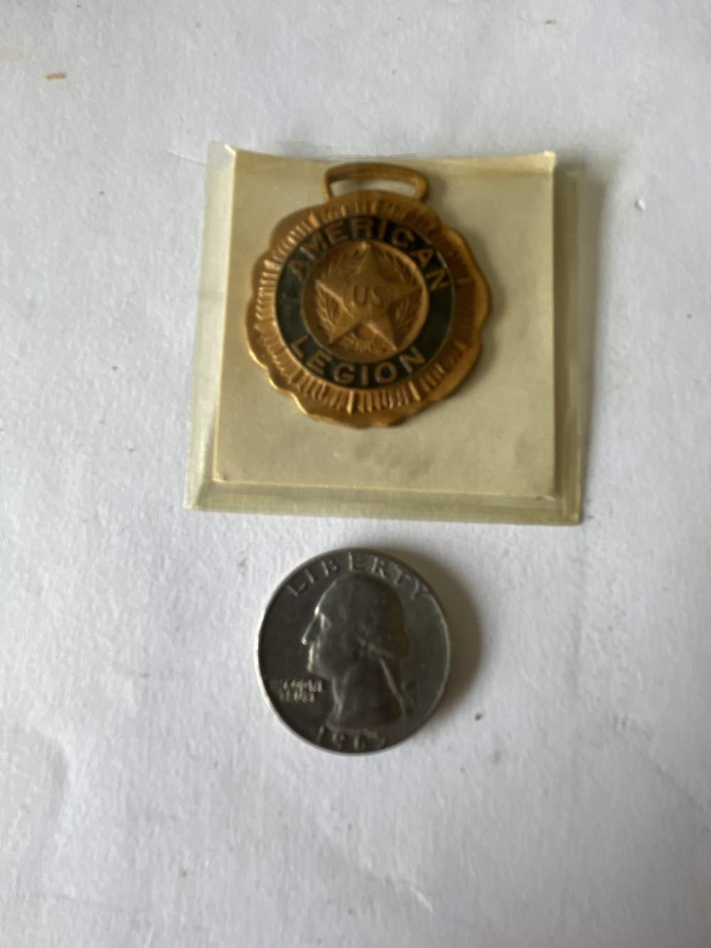 American Legion gold watch fob-img-0
