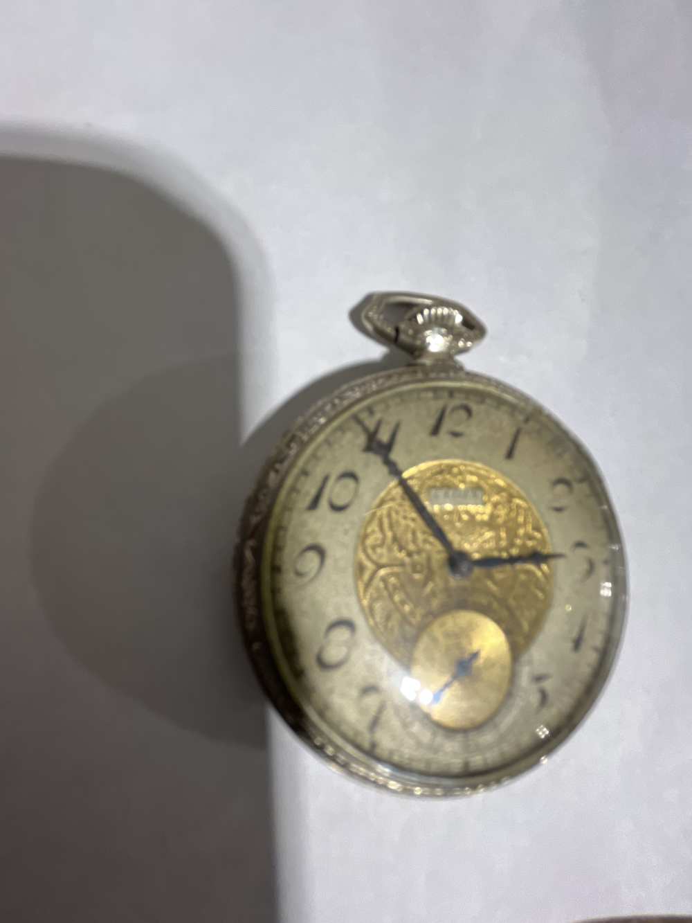 Early Elgin 17 jewel Gold and Silver Dueber pocket watch-img-0