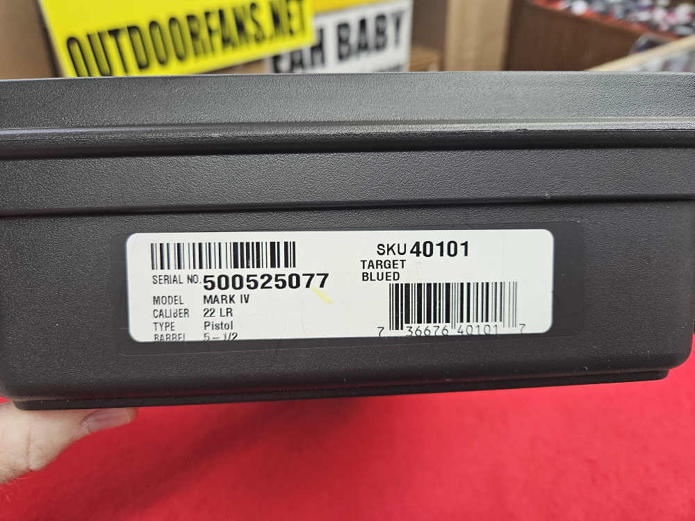 Ruger 40101 Mark IV Target 22 LR 10+1 5.50" Blued Bull Barrel -img-6