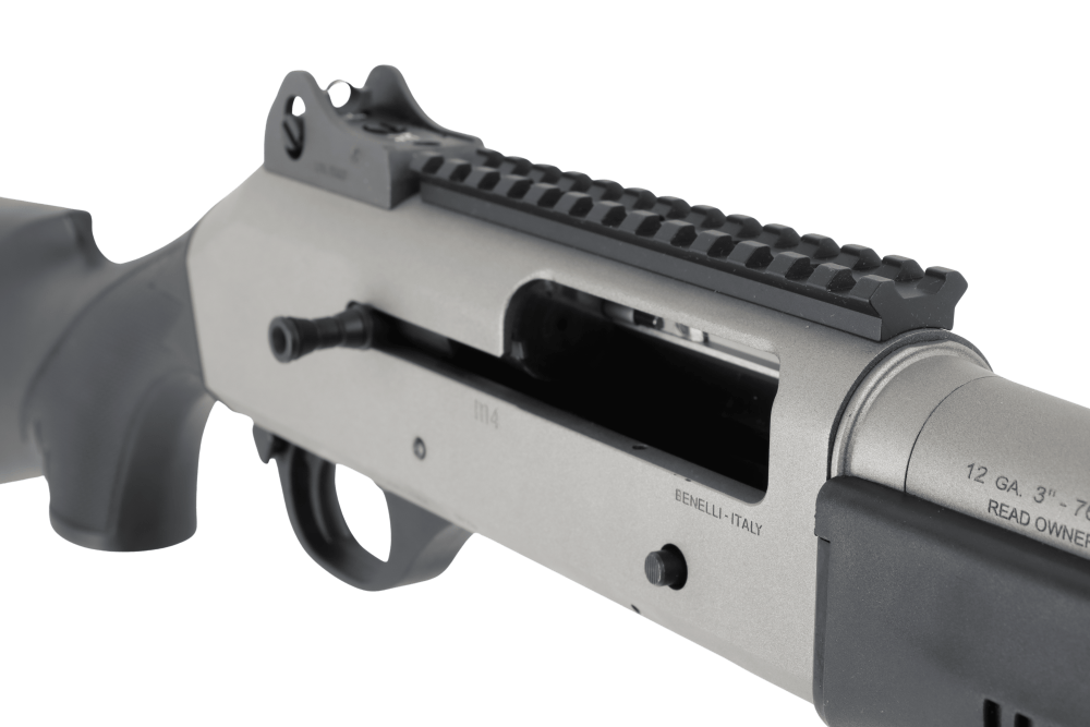 Used Exlnt Benelli M4 H2O Tactical 12GA Semi-Auto 18.5in Titanium Cerakote -img-13