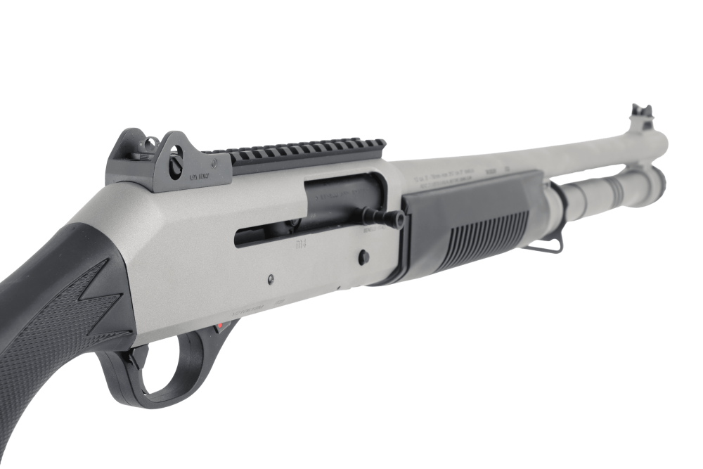 Used Exlnt Benelli M4 H2O Tactical 12GA Semi-Auto 18.5in Titanium Cerakote -img-4
