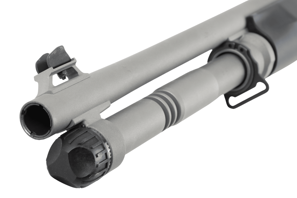 Used Exlnt Benelli M4 H2O Tactical 12GA Semi-Auto 18.5in Titanium Cerakote -img-8