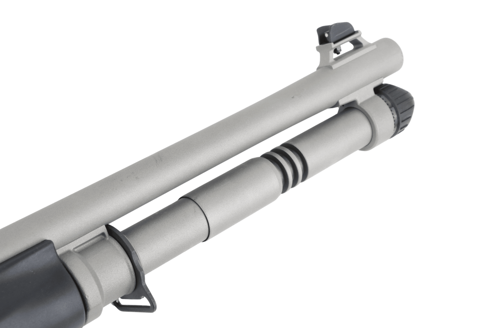 Used Exlnt Benelli M4 H2O Tactical 12GA Semi-Auto 18.5in Titanium Cerakote -img-6
