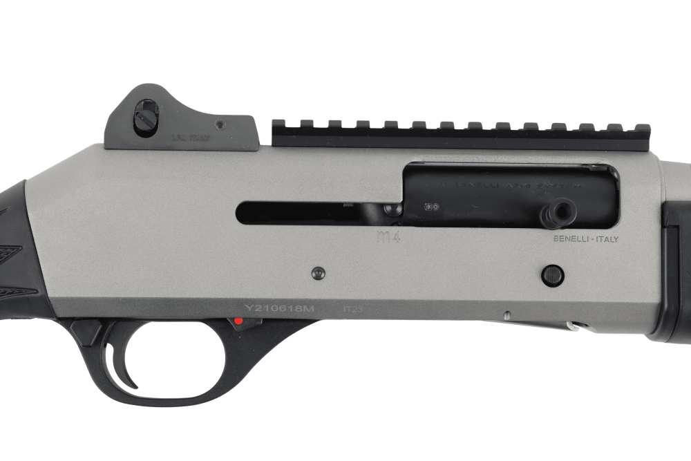 Used Exlnt Benelli M4 H2O Tactical 12GA Semi-Auto 18.5in Titanium Cerakote -img-3