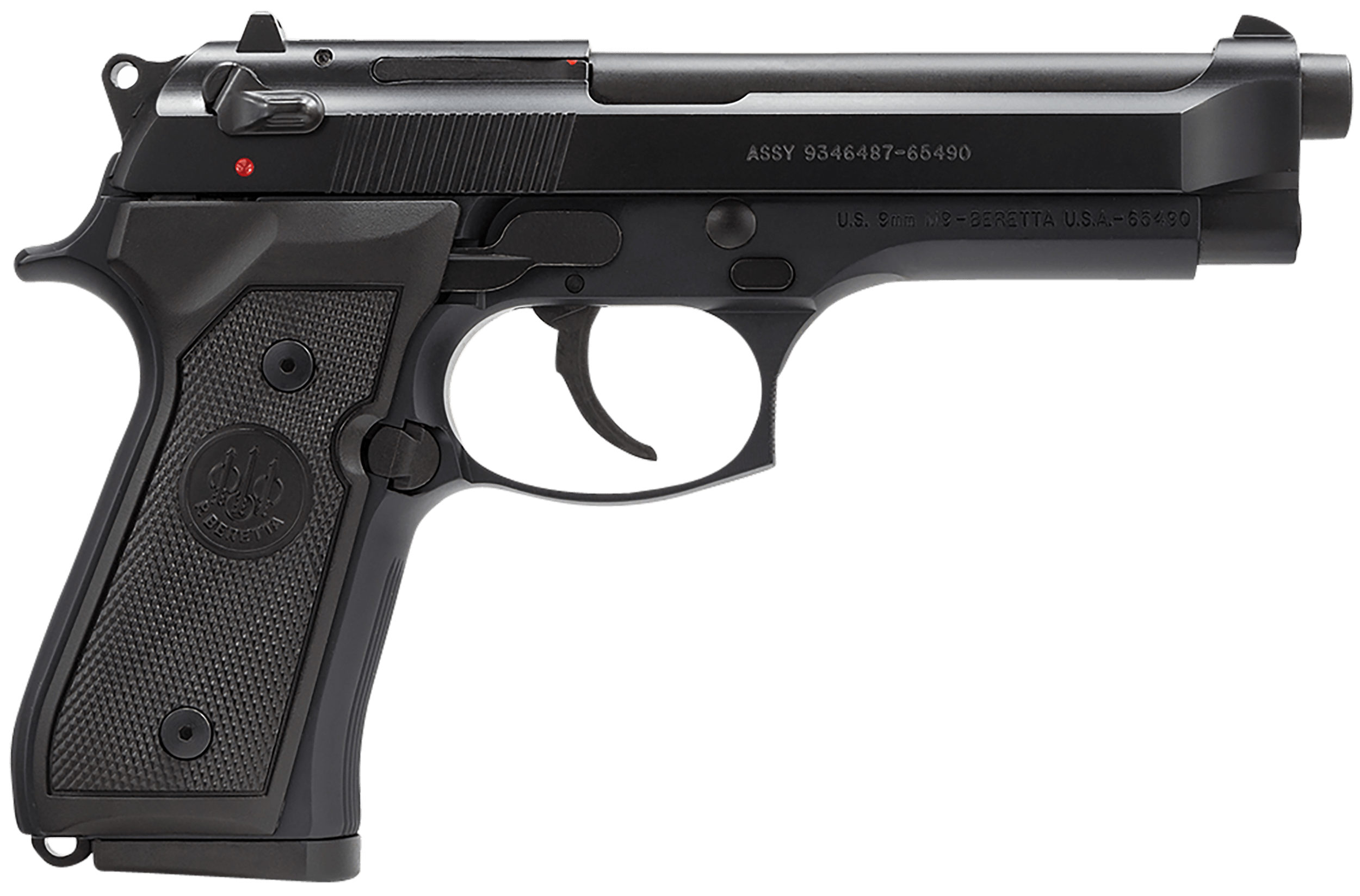 Beretta USA J92M9A0 M9 Full Size Frame 9mm Luger 10+1, 4.90" Steel Barrel,-img-0