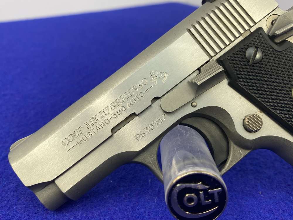 1994 Colt MK IV Series 80 Mustang Plus II .380ACP *COLLECTIBLE COLT PISTOL*-img-9