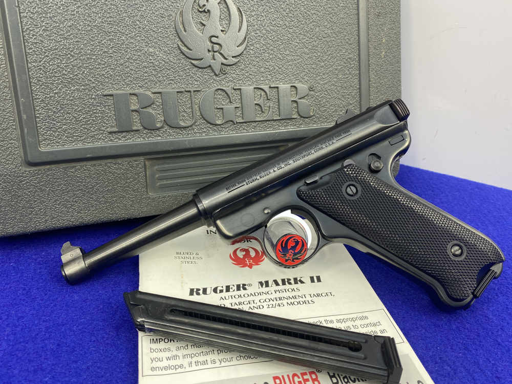 1987 Ruger Mark II Standard .22 LR Blued 4.75" *CLASSIC RIMFIRE PISTOL*-img-2