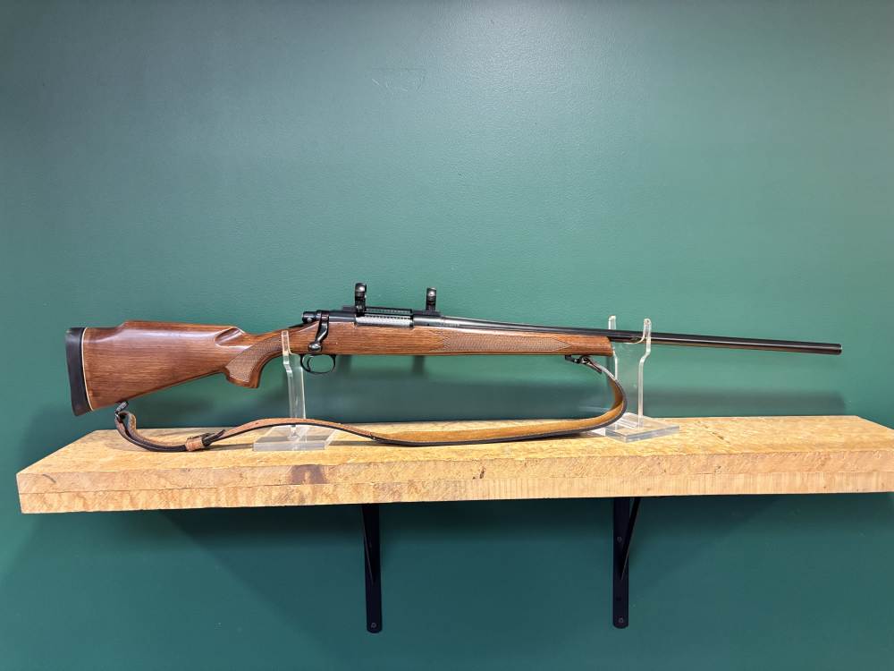 Remington 700 ADL Walnut Stock 7mm Rem Mag Bolt Action Rifle w/ Rings-img-0