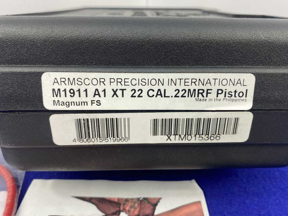 Rock Island Armory XTM-22 .22WMR 1911 Pistol 5" *DURABLE PARKERIZED FINISH*-img-3