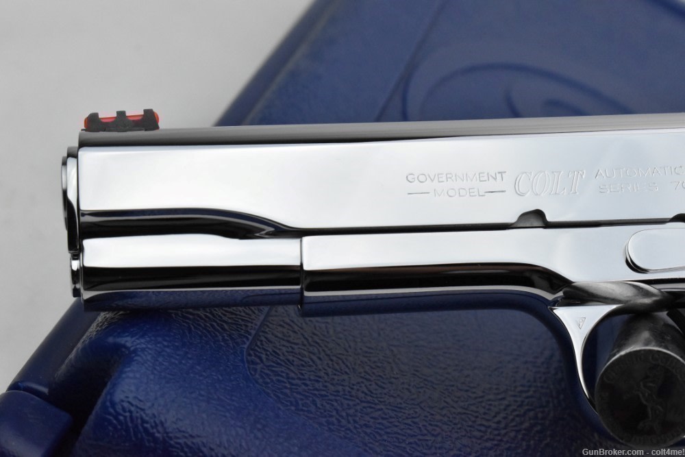 BRIGHT STAINLESS Colt Competition .38 SUPER GOVT 1911 Model O1073CCS  - NEW-img-4