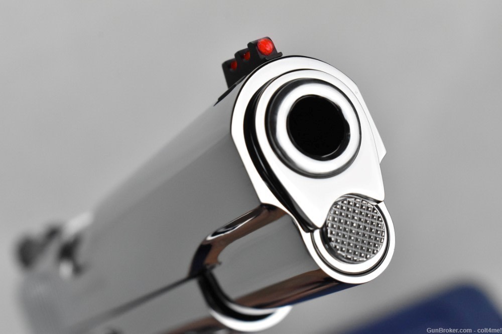 BRIGHT STAINLESS Colt Competition .38 SUPER GOVT 1911 Model O1073CCS  - NEW-img-16