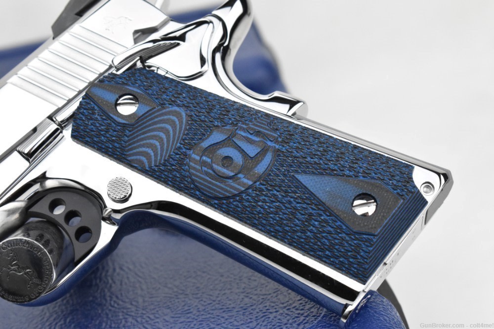 BRIGHT STAINLESS Colt Competition .38 SUPER GOVT 1911 Model O1073CCS  - NEW-img-5