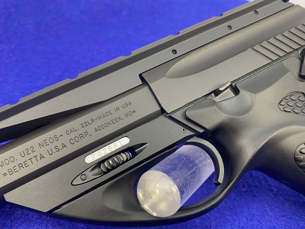 Beretta U22 Neos .22 LR Pistol Black 4.5" *FULL LENGTH TOP WEAVER RAIL*-img-8