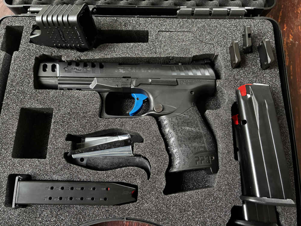 Walther Q5 Match 9mm 5", Optics Ready, with plates, 3 mags, factory box-img-2