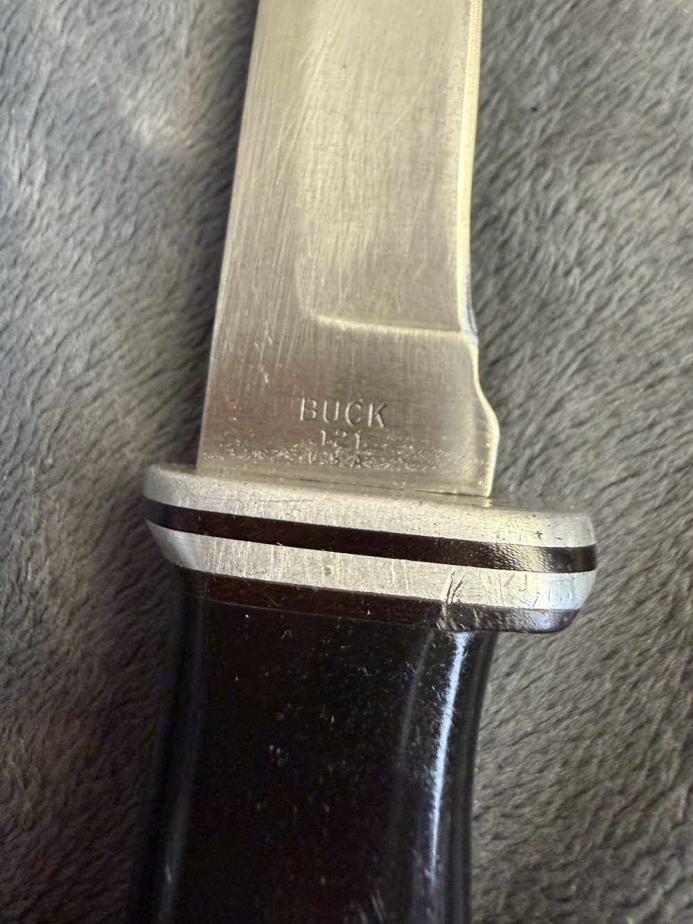 Buck Knife 121 w/leather sheath Fisherman Guide Penny Bid-img-8