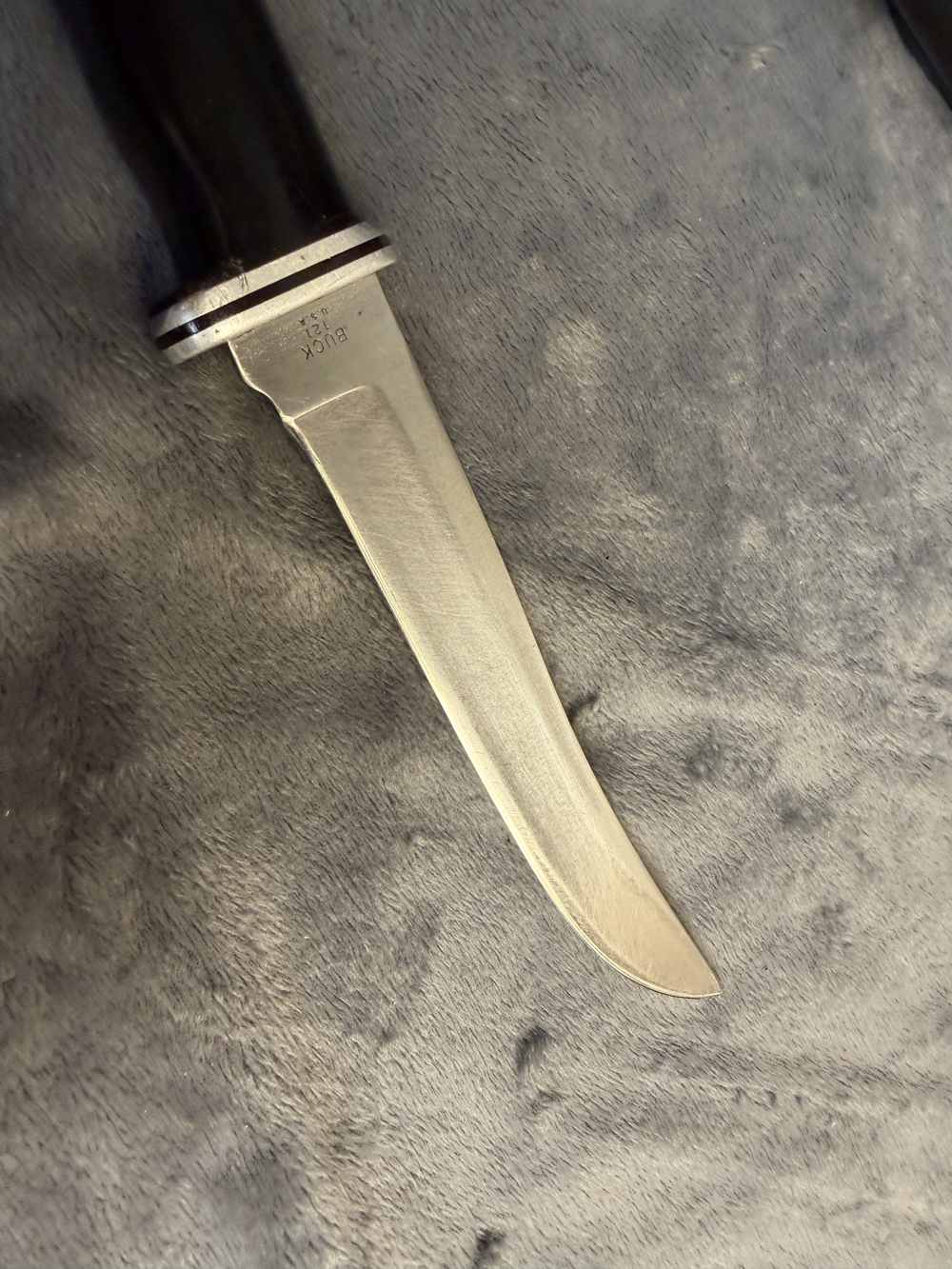 Buck Knife 121 w/leather sheath Fisherman Guide Penny Bid-img-4