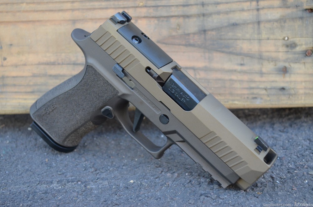 Sig Sauer P320 Xten Carry Comp 4" X-Werks Midnight Burnt Bronze 10mm XComp -img-1