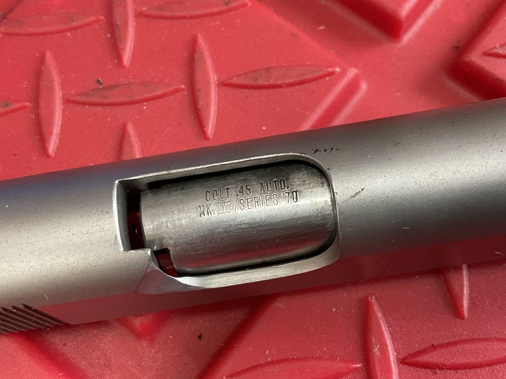 COLT 1911 45 ACP COMPLETE SLIDE SERIES 70 NATIONAL MATCH BUSHING STAINLESS-img-2