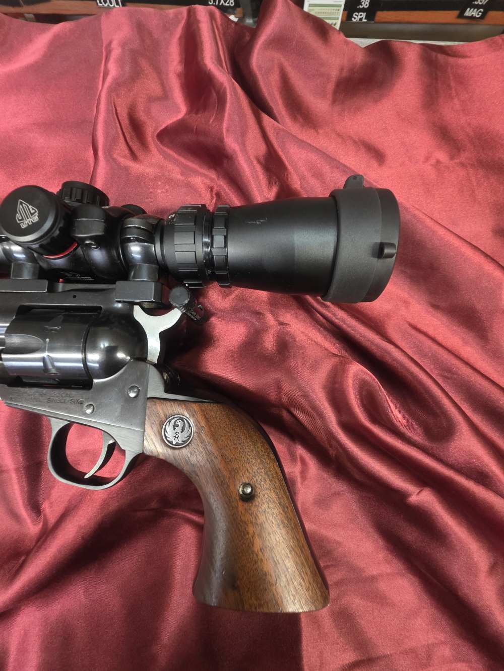 Ruger Single Six Scoped and Laser 9.5 BBL 22LR Revolver Minty-img-3