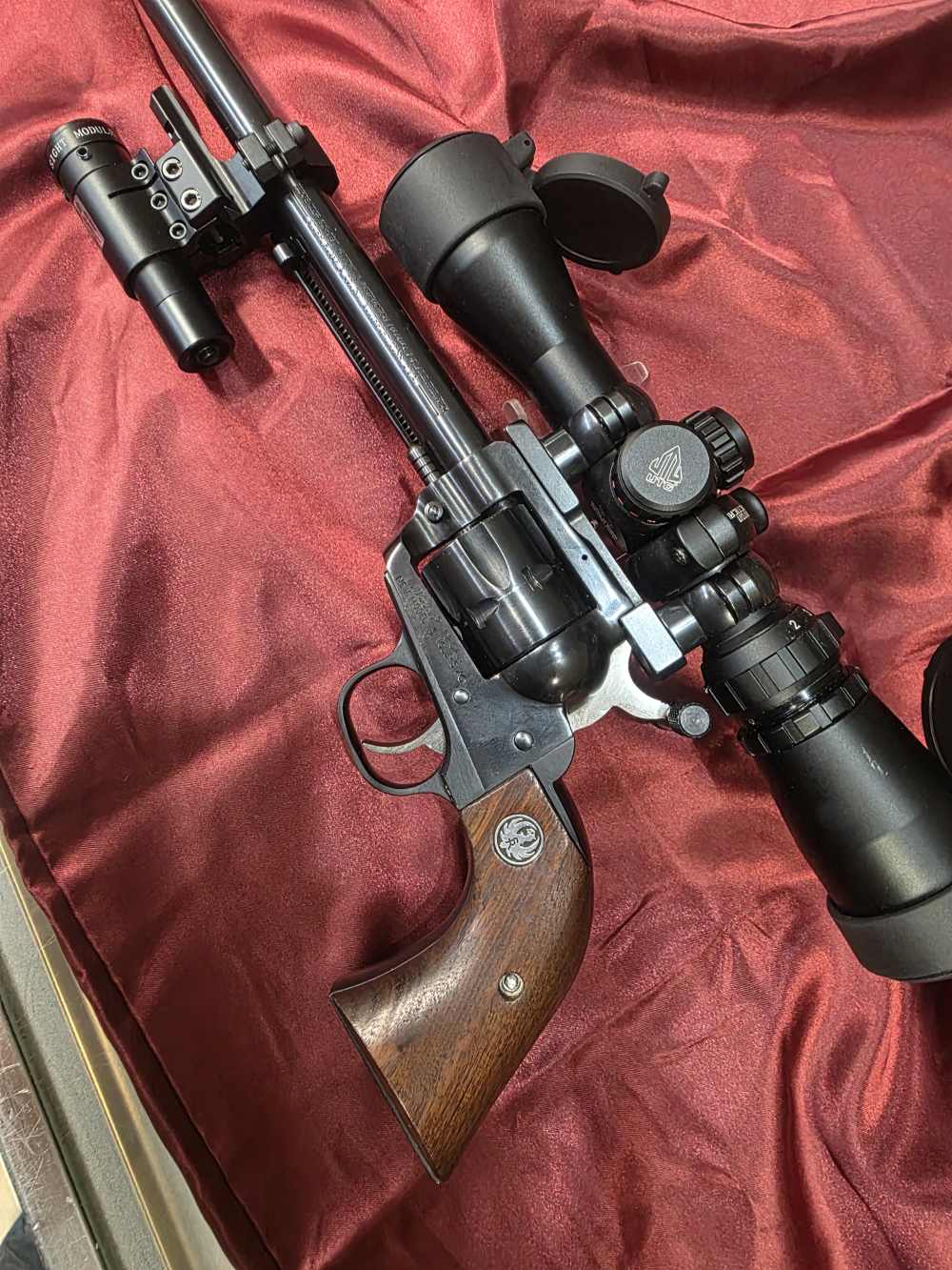 Ruger Single Six Scoped and Laser 9.5 BBL 22LR Revolver Minty-img-0
