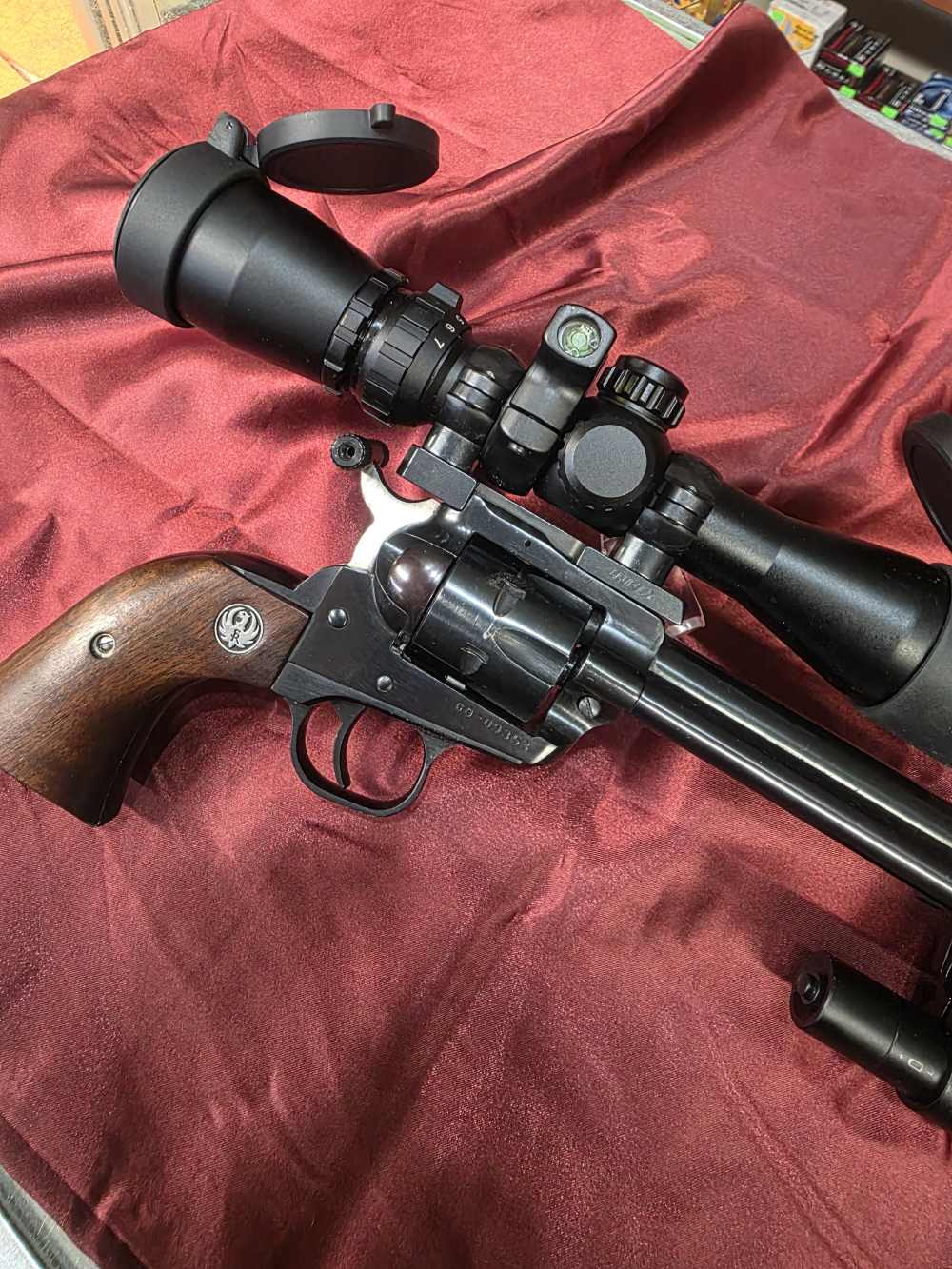 Ruger Single Six Scoped and Laser 9.5 BBL 22LR Revolver Minty-img-9
