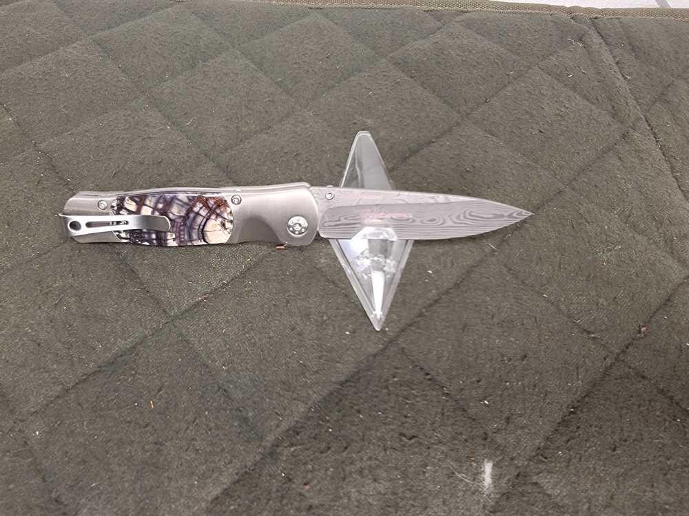 NIGHTHAWK CUSTOM WITH SANTa FE STONE WORKS MAMMOTH IVORY POCKET KNIFE-img-0
