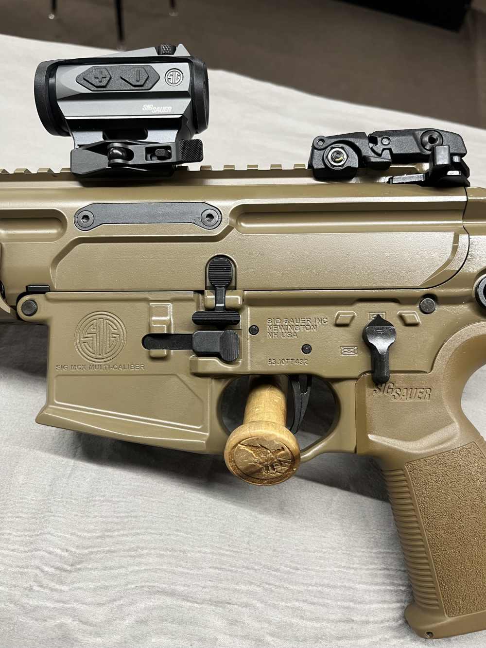 Sig Sauer PMCX 223 11" folding brace Flat dark earth w/extras 98% or better-img-7