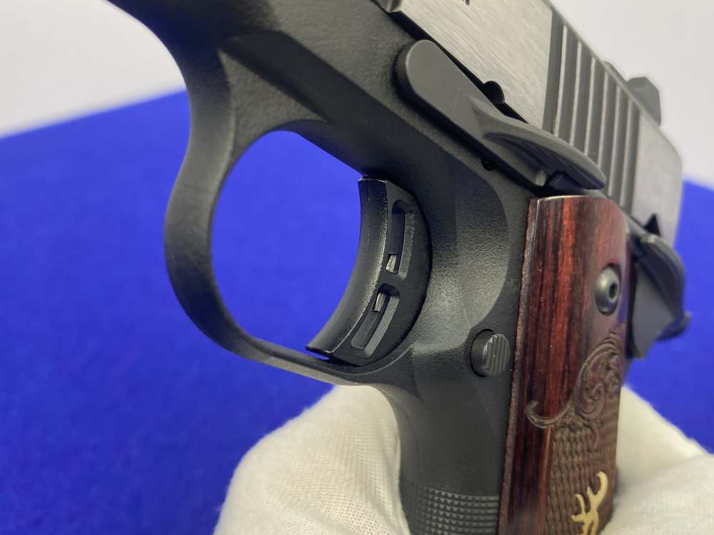 Browning 1911-380 Black Label Medallion .380 ACP *ENGRAVED ROSEWOOD GRIPS*-img-19