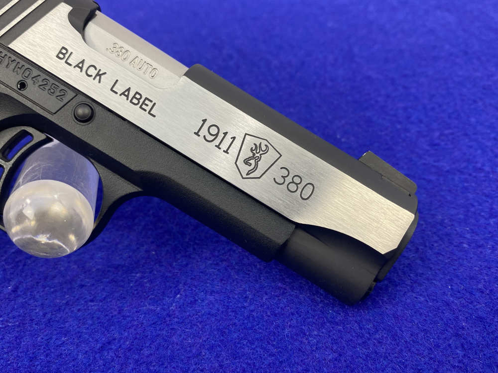 Browning 1911-380 Black Label Medallion .380 ACP *ENGRAVED ROSEWOOD GRIPS*-img-13