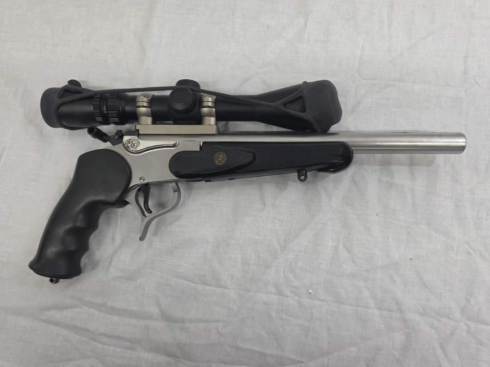 GARY REEDER THOMPSON CENTER .257 RAPTOR w/BURRIS SCOPE and 336 ROUNDS-img-0