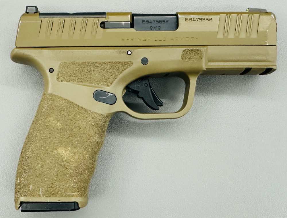 Springfield Armory Hellcat Pro - 9mm Luger - FDE - 3.75" Bbl., optics plate-img-1