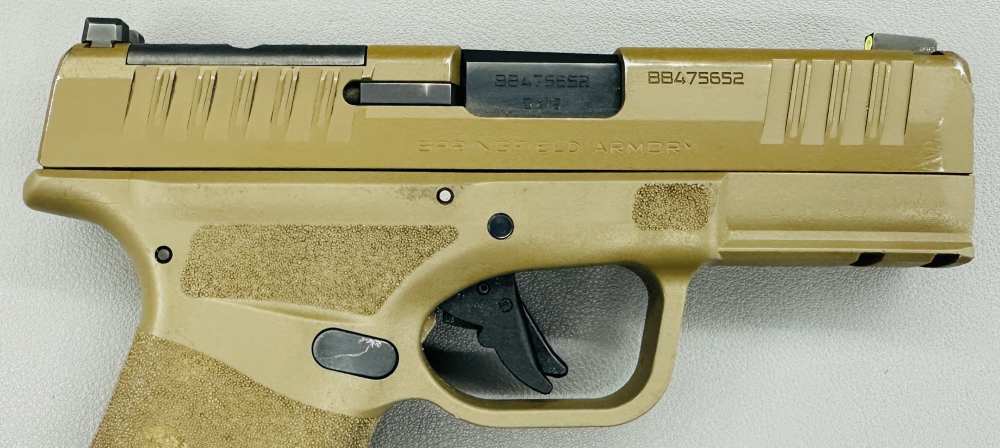 Springfield Armory Hellcat Pro - 9mm Luger - FDE - 3.75" Bbl., optics plate-img-3