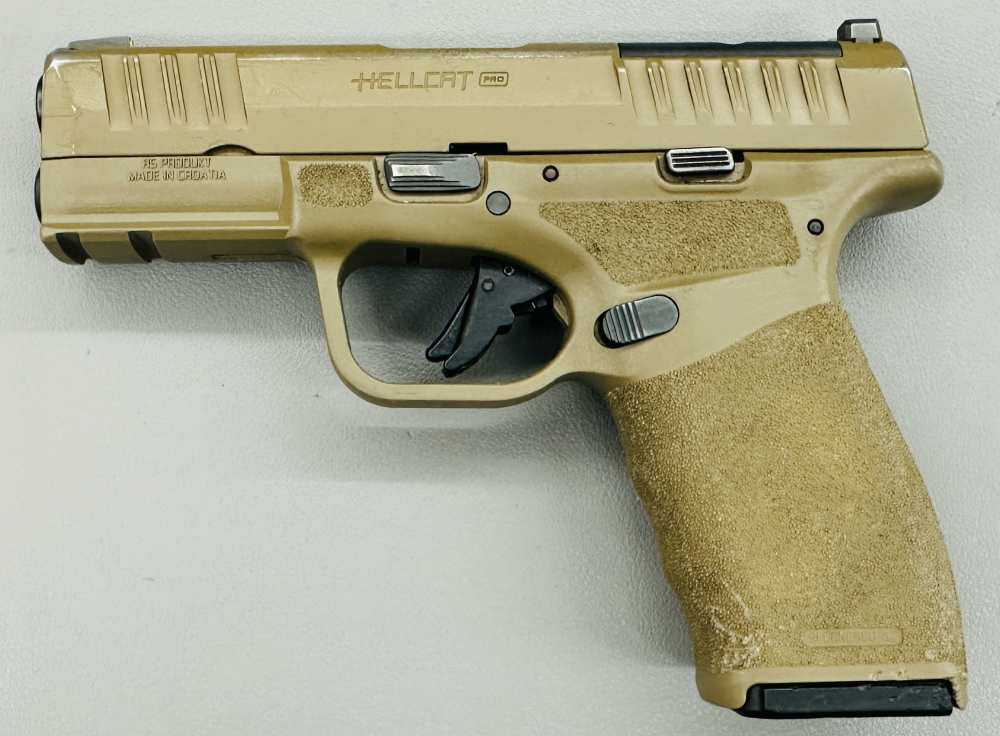 Springfield Armory Hellcat Pro - 9mm Luger - FDE - 3.75" Bbl., optics plate-img-0