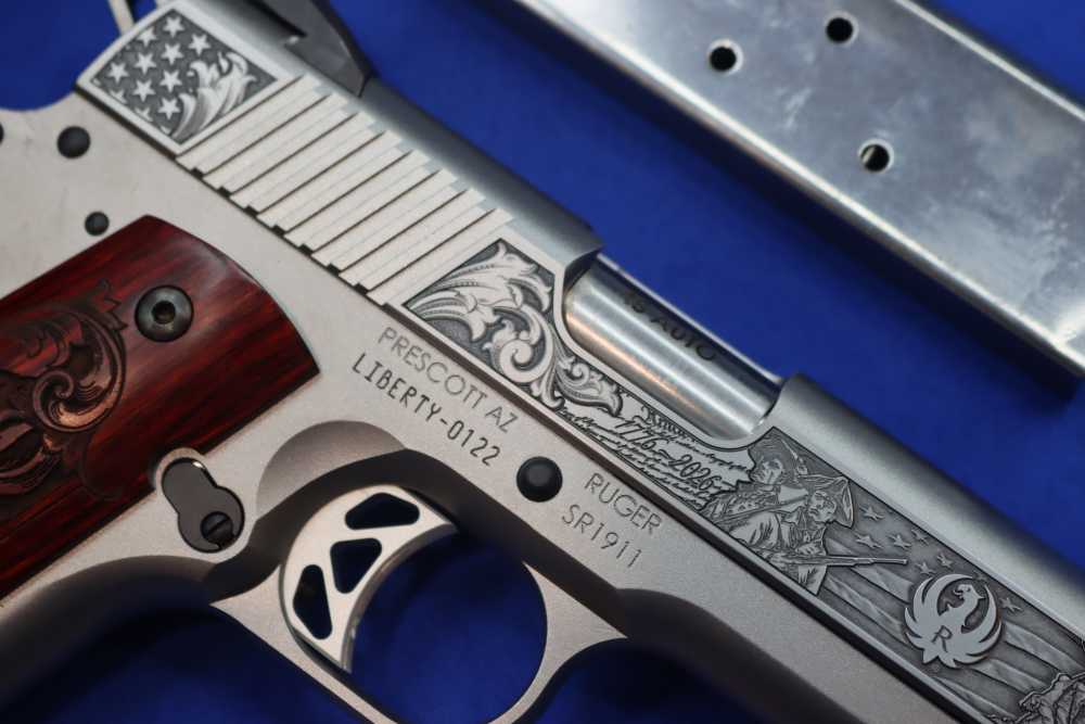Ruger SR1911 Pistol 250th Anniversary USA Engraved 45ACP 1911 Final Edition-img-12